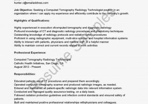 Sample Radiologic Technologist Resume with No Experience Radiologic Technologist Resume Summary September 2021