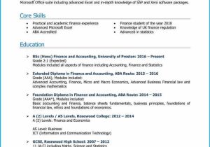Sample Recent College Graduate Resume Finance Finance Graduate Cv Example Land A top Job