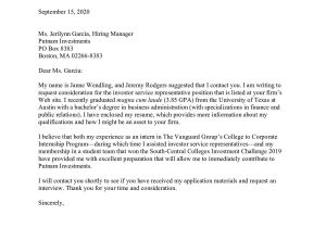 Sample Referral Cover Letter for Resume Cover Letter Samples Templates Examples