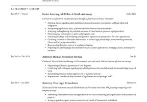 Sample Respresentative Matters for Lawyer Resume 18 attorney Resume Examples & Writing Guide Templates 2022