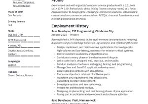 Sample Resume 2 Years Experience Java Java Developer Resume & Writing Guide 20 Templates Sample Resume 2 Years Experience Java Java Developer Resume & Writing Guide 20 Templates