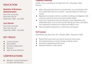 Sample Resume About Personal Injury attorney attorney Resume Examples In 2022 – Resumebuilder.com