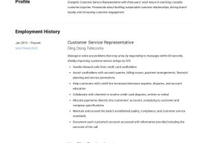 Sample Resume Accomplishments for Senior Customer Service Representative Customer Service Representative Resume & Guide 12 Pdf 2022