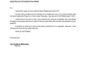 Sample Resume and Application Letter for Ndp Application Letter Ndp 2016 Pdf