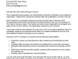 Sample Resume and Cover Letter for Administrative assistant Administrative assistant Coordinator Cover Letter Examples …