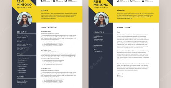 Sample Resume and Cover Letter for Creative Professional Premium Psd Clean and Modern Resume Amp Cover Letter Template