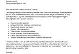 Sample Resume and Cover Letter for Secretary Executive Secretary Cover Letter Examples – Qwikresume