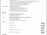 Sample Resume Cna No Previous Experience Sample Resume for Cna with Previous Experience