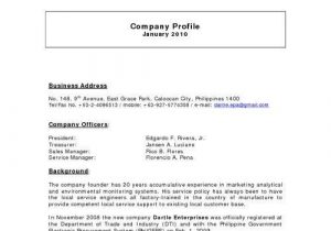 Sample Resume Construction Company Profile format Image Result for Construction Pany Business Profile