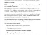 Sample Resume Cover Letter for Customer Service Representative Customer Service Cover Letter Sample