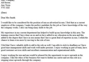 Sample Resume Cover Letter for Internal Position Pin On Cover Letters