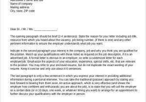 Sample Resume Cover Letter for It Job Free 8 Sample Resume Cover Letter formats In Ms Word