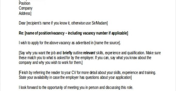 Sample Resume Cover Letter for Job Free 8 Sample Resume Cover Letters In Pdf