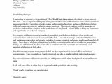 Sample Resume Cover Letter for Management Position Property Manager Cover Letter Sample Resume Cover Letter