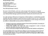 Sample Resume Cover Letter for Management Position Sales Manager Cover Letter Sample