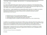 Sample Resume Cover Letter for Special Education Teacher Special Education Teacher Cover Letter Sample