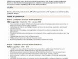 Sample Resume Customer Service Retail Store Retail Customer Service Representative Resume Samples