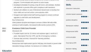 Sample Resume Daycare with Your Nephew Child Care Resumeâexamples and 25lancarrezekiq Writing Tips