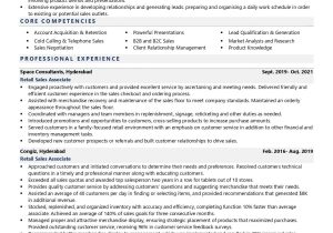Sample Resume Department Store Sales Professional Retail Sales associate Resume Examples & Template (with Job …