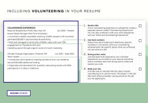 Sample Resume Describe Your Experience Implementing Programs and events How to List Volunteer Work On Your Resume