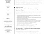 Sample Resume Director Of Food Safety Fast Food Manager Resume & Writing Guide  12 Examples 2022