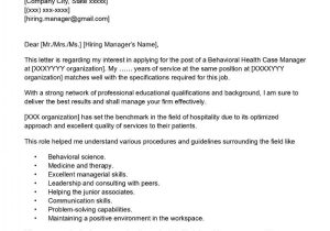 Sample Resume Director Of Mental Health Behavioral Health Case Manager Cover Letter Examples – Qwikresume