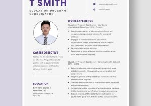 Sample Resume Education for Coordinator Child Care Education Program Coordinator Resume Template – Word, Apple Pages …