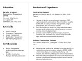 Sample Resume Experience In New Construction at University Construction Manager Resume Examples In 2022 – Resumebuilder.com