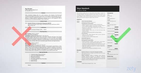 Sample Resume Experience In New Construction at University Construction Manager Resume Sample [lancarrezekiqobjective & Skills]