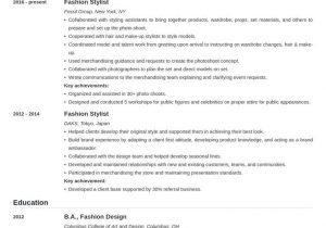 Sample Resume Fashion Design Personal Statement Fashion Stylist Resume Example Template Nanica