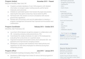Sample Resume Federal Management and Program Analyst 2 Program Analyst Resume Examples for 2022 Resume Worded