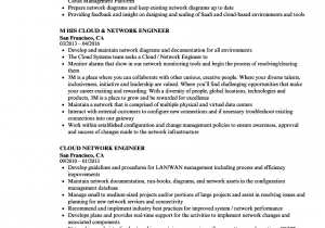 Sample Resume for 1 Year Experience In Network Engineer Resume for Network Engineer with 1 Year Experience