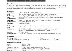 Sample Resume for 2 Years Experience In Java Sample Resume for 2 Years Experienced Java Developer