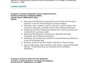 Sample Resume for 2 Years Experience In Manual Testing Manual Testing Resume for 2 Years Experience