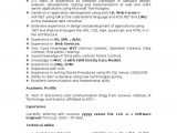 Sample Resume for 2 Years Experience In Net Sample Resume Perfect Resume Microsoft Net 2 Years