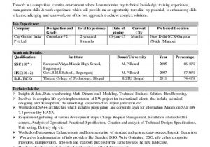 Sample Resume for 2 Years Experience In Sap Pi Resume 2 Years Experience Sle – Backup Gambar