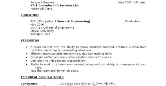 Sample Resume for 3 Years Experience In Java Downloadmela Java 3 Years Experience Resume