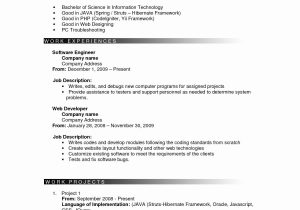 Sample Resume for 3 Years Experience In Java Java Resume Sample 3 Years Experience Best Resume Examples