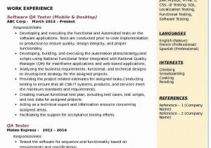 Sample Resume for 3 Years Experience In Selenium Testing Selenium Automation Test Engineer Resume Best Resume