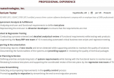 Sample Resume for 3 Years Experience In Selenium Testing Selenium Testing Resume Plete 2020 Guide with 20