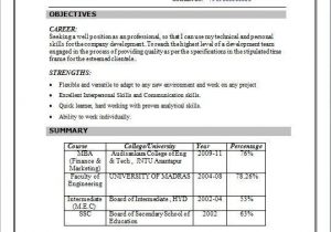 Sample Resume for 5 Years Experience In Mainframe Resume format for 5 Years Experience In Marketing