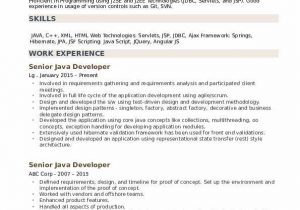 Sample Resume for 8 Years Experience In Java Java Developer Resume 8 Years Experience Sample It Takes