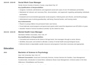 Sample Resume for A Case Manager Case Manager Resume Samples [objective & Job Description]