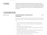 Sample Resume for A Factory Worker Factory Worker Resume & Writing Guide