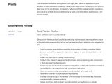 Sample Resume for A Factory Worker Factory Worker Resume & Writing Guide