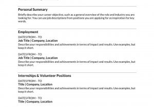 Sample Resume for A First Time Job First Job Resume Template Addictionary