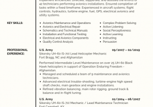 Sample Resume for A Military to Civilian Transition Military to Civilian Resume Examples Template [pdf