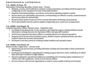 Sample Resume for A Military to Civilian Transition Sample Resume for A Militarytocivilian Transition Expert