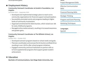 Sample Resume for A Outreach Counselor Community Outreach Coordinator Resume Example & Writing Guide