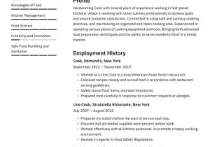 Sample Resume for A Prep Cook Cook Resume Examples & Writing Tips 2022 (free Guide) Â· Resume.io